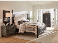 Hooker Furniture Bedroom Americana California King Upholstered Poster Bed