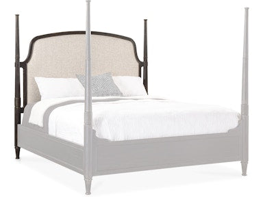 Hooker Furniture Bedroom Americana California King Upholstered Poster Bed