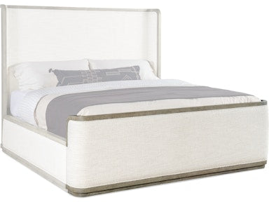 Hooker Furniture Bedroom Linville Falls Boones Queen Upholstered Shelter Bed