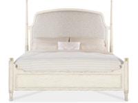 Hooker Furniture Bedroom Americana California King Upholstered Poster Bed