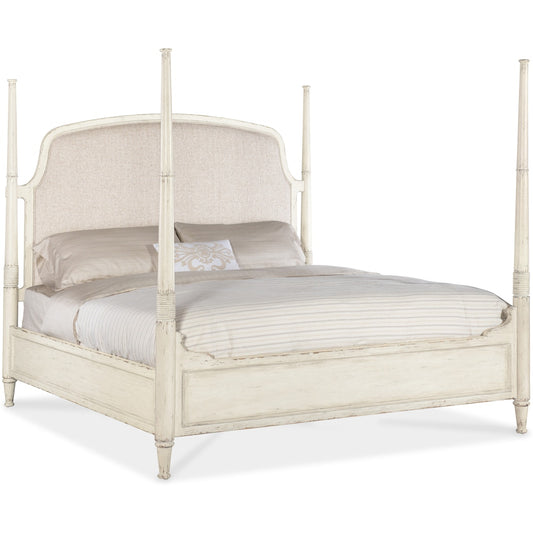 Hooker Furniture Bedroom Americana California King Upholstered Poster Bed