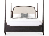 Hooker Furniture Bedroom Americana California King Upholstered Poster Bed