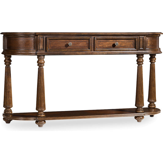 Hooker Furniture Living Room Leesburg Demilune Hall Console