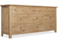 Hooker Furniture Bedroom Driftwood Eight-Drawer Dresser