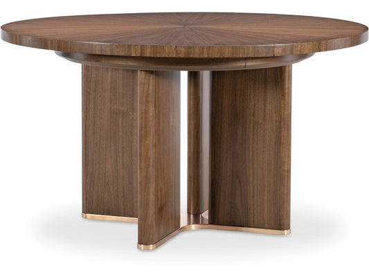 Hooker Furniture Casual Dining Eleana Round Dining Table with One 20-inch Leaf