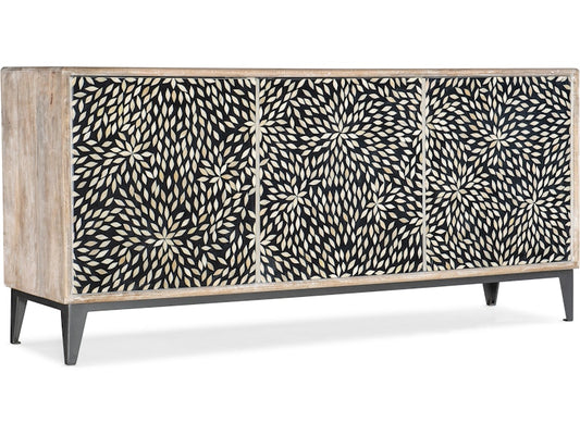 Hooker Furniture Living Room Melange Petrina Three Door Credenza