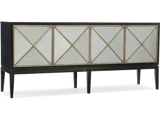 Hooker Furniture Living Room Melange Jova Four-Door Credenza