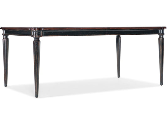 Hooker Furniture Casual Dining Charleston Rectangle Leg Dining Table w-2-22in leaves