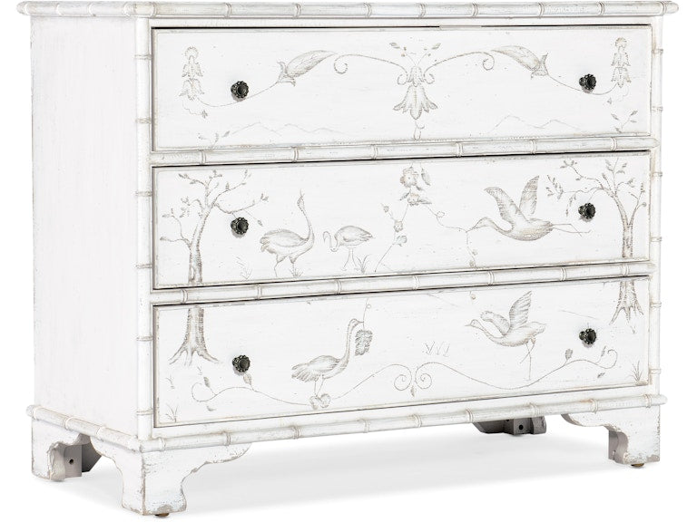 Hooker Furniture Living Room Charleston Three-Drawer Accent Chest