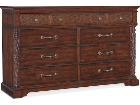Hooker Furniture Bedroom Charleston Nine-Drawer Dresser