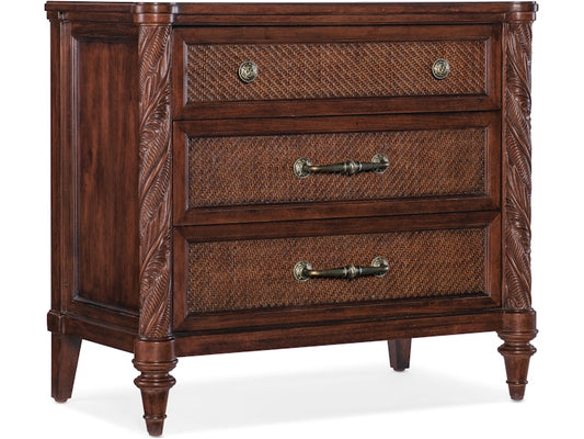 Hooker Furniture Bedroom Charleston Three-Drawer Nightstand