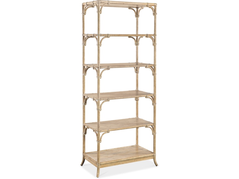 Hooker Furniture Home Office Retreat Pole Rattan Bookcase