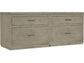 Hooker Furniture Home Office Linville Falls Credenza - 72in Top-2 Lateral Files