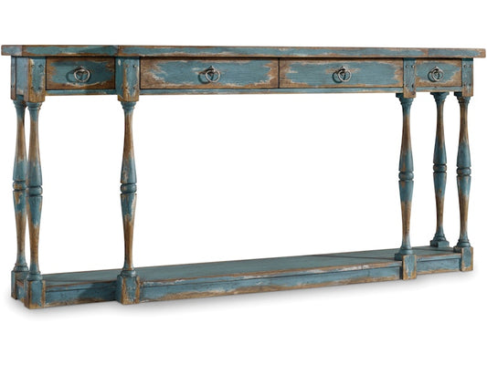 Hooker Furniture Living Room Sanctuary Four-Drawer Thin Console