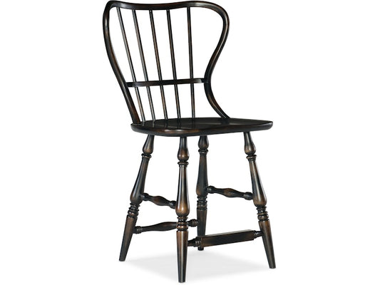 Hooker Furniture Casual Dining Ciao Bella Spindle Back Counter Stool-Black