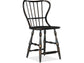 Hooker Furniture Casual Dining Ciao Bella Spindle Back Counter Stool-Black