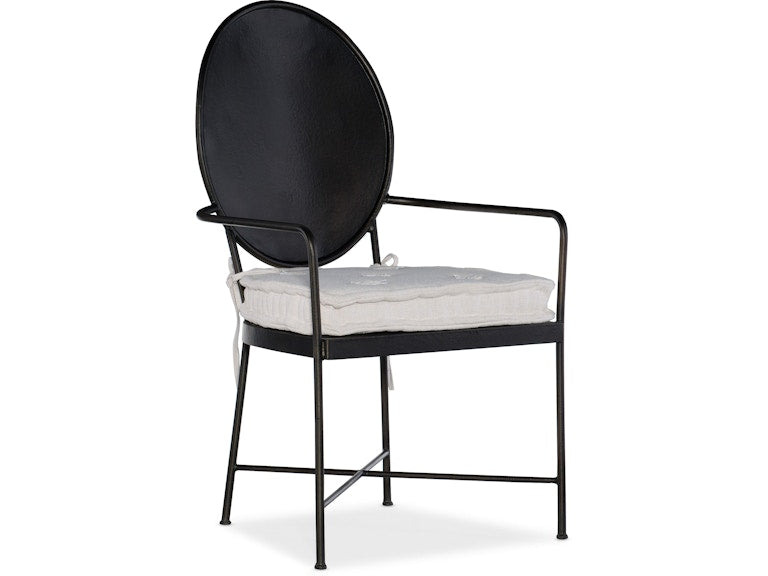Hooker Furniture Casual Dining Ciao Bella Metal Arm Chair - 2 per carton/price ea