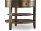 Hooker Furniture Living Room Sanctuary One-Drawer Round Lamp Table - Visage