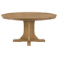 Hartville 60-inch Round Dining Table Natural Light Brown