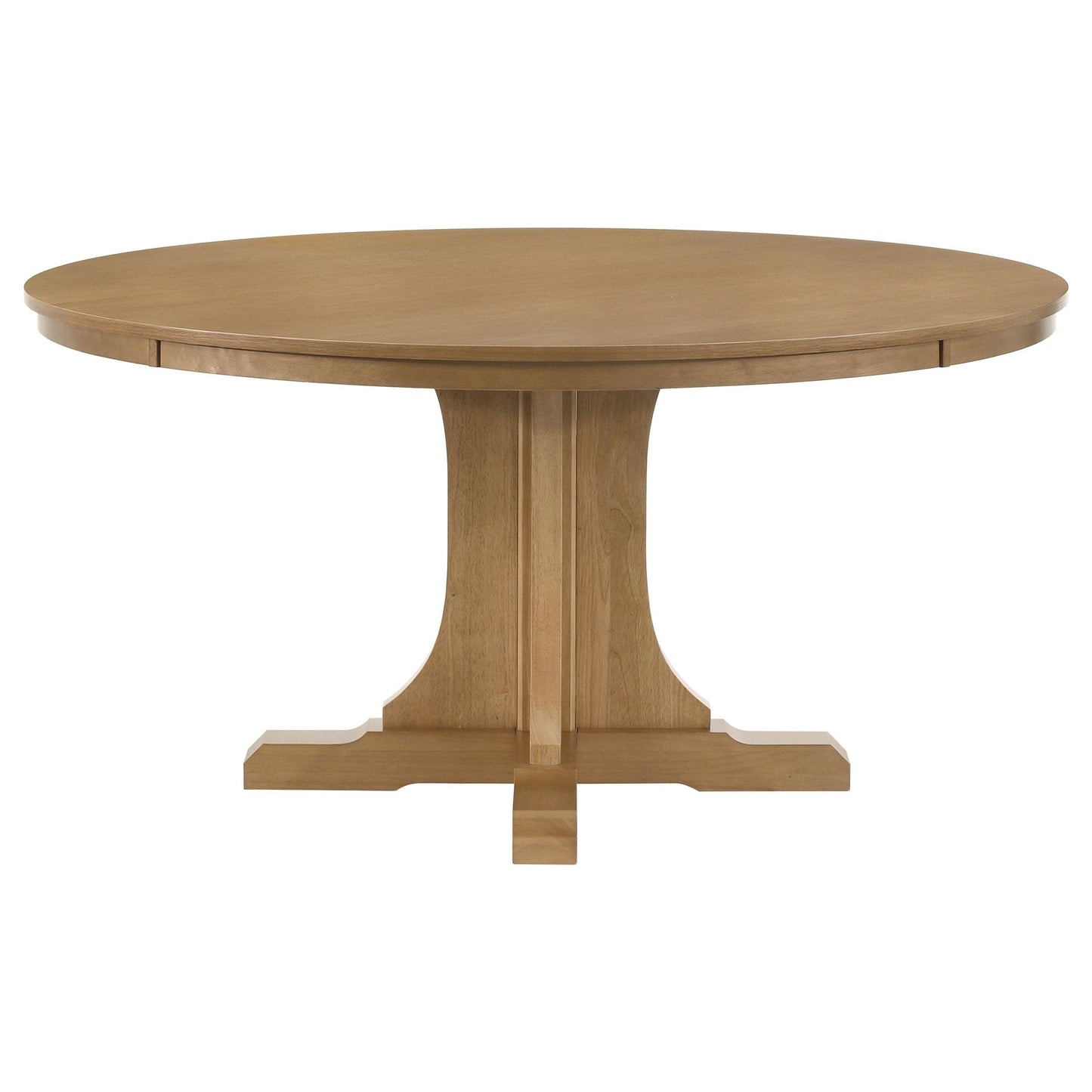 Hartville 5-piece Round Dining Table Set Natural Light Brown