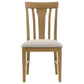 Hartville Dining Side Chair Natural Light Brown (Set of 2)