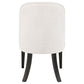 Leandro Upholstered Dining Side Chair Cream (Set of 2)