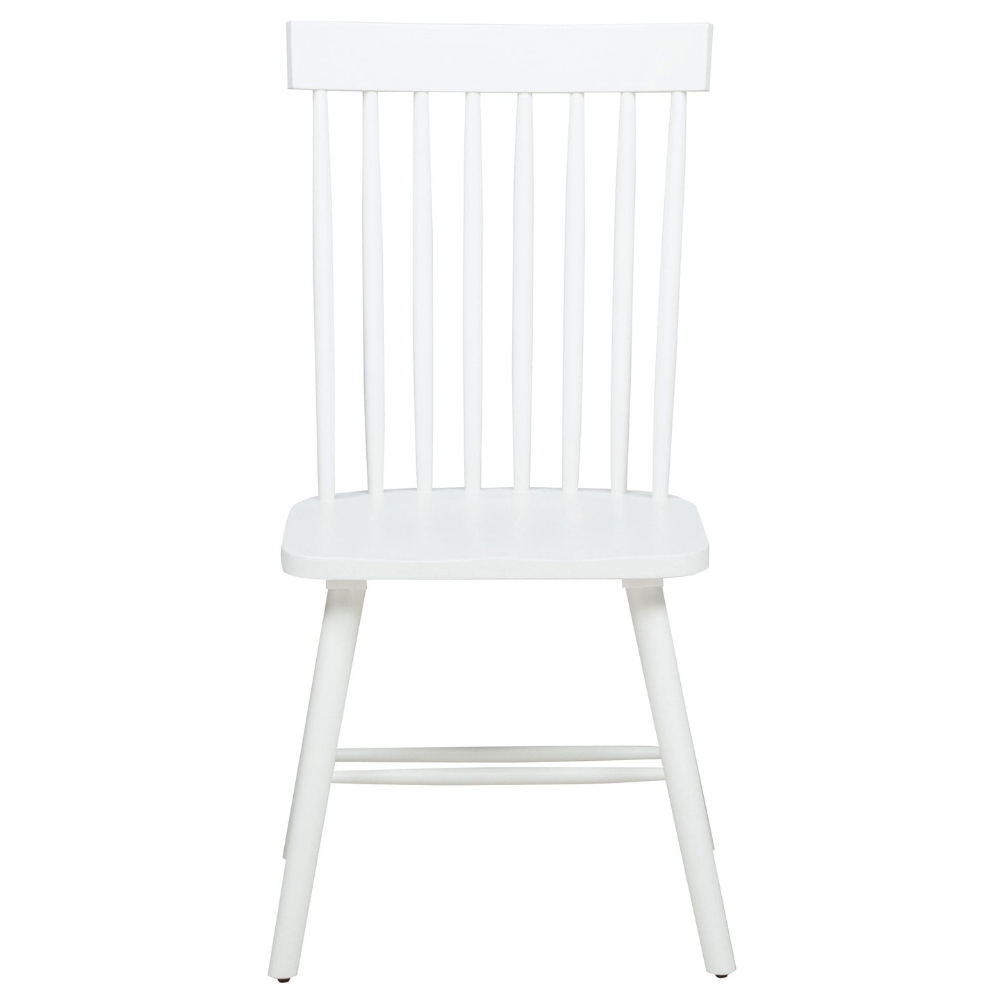 Andrews Windsor Spindle Back Dining Side Chair White (Set of 2)