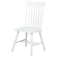 Andrews Windsor Spindle Back Dining Side Chair White (Set of 2)