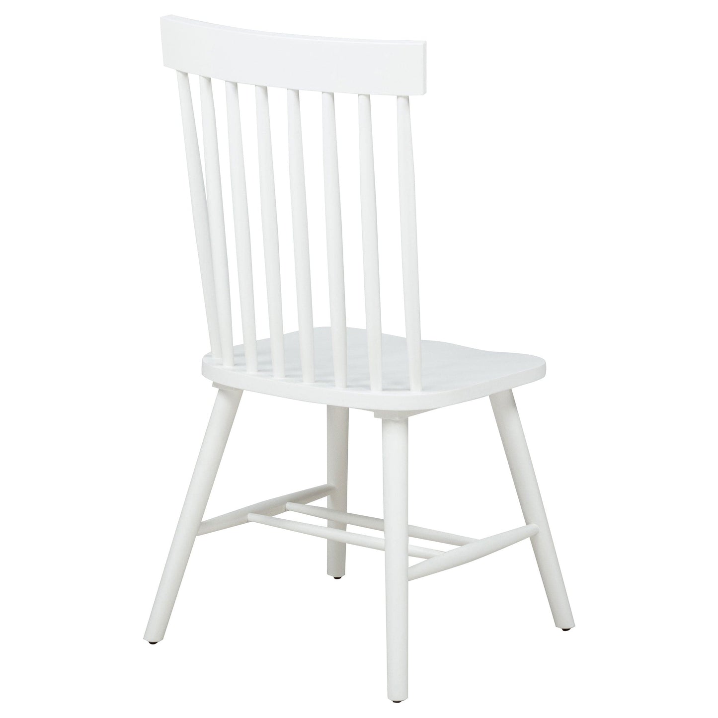 Andrews Windsor Spindle Back Dining Side Chair White (Set of 2)