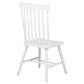 Andrews Windsor Spindle Back Dining Side Chair White (Set of 2)