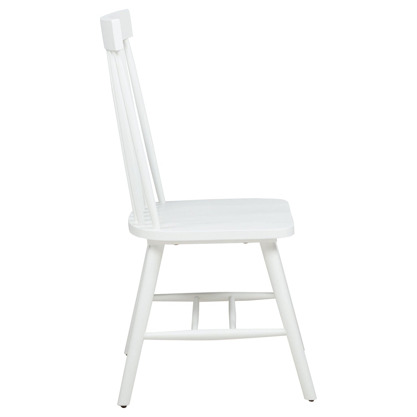 Andrews Windsor Spindle Back Dining Side Chair White (Set of 2)