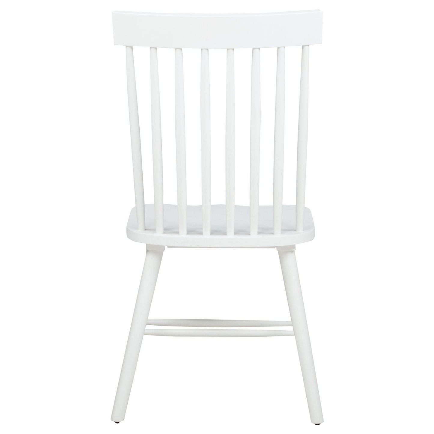 Andrews Windsor Spindle Back Dining Side Chair White (Set of 2)