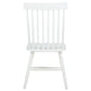 Andrews Windsor Spindle Back Dining Side Chair White (Set of 2)