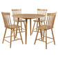Andrews 5-piece Round Counter Height Dining Set Light Ash