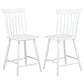 Andrews Windsor Counter Height Dining Side Chair White (Set of 2)