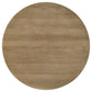 Adina 53-inch Round Wood Dining Table Distressed Light Brown