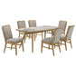 Croyden 7-piece Rectangular Dining Set Weathered Natural