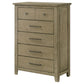 Hazlewood 5-drawer Bedroom Chest of Drawers Vineyard Oak