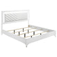 Cassia 5-piece Eastern King LED Bedroom Set White High Gloss
