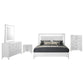 Cassia 5-piece Eastern King LED Bedroom Set White High Gloss