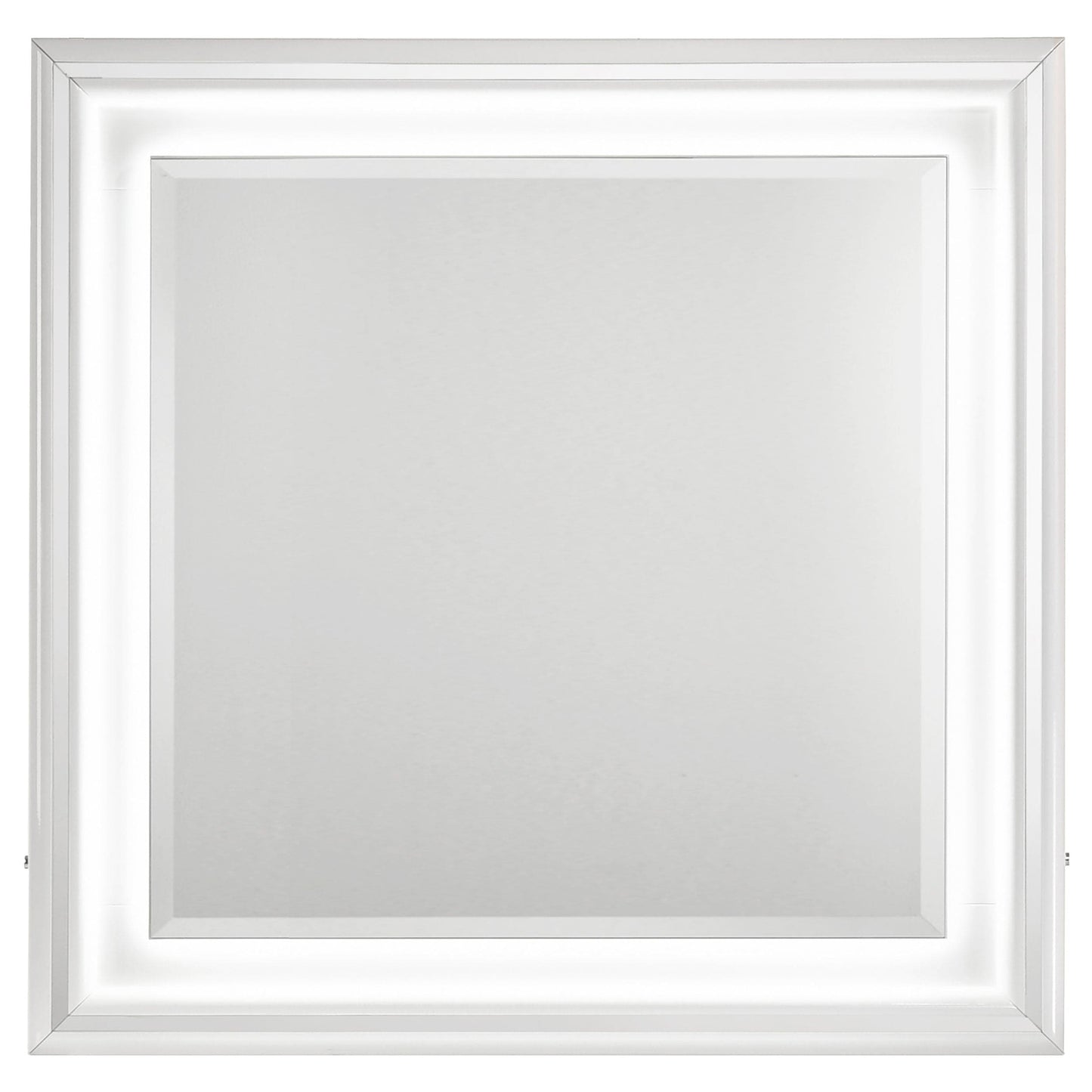 Cassia 4-piece Queen LED Bedroom Set White High Gloss