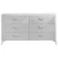 Cassia 6-drawer Bedroom Dresser Cabinet White High Gloss
