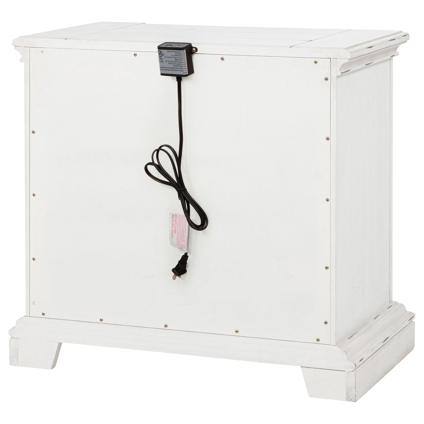 McKinney 2-drawer Nightstand with Dual USB Vintage White