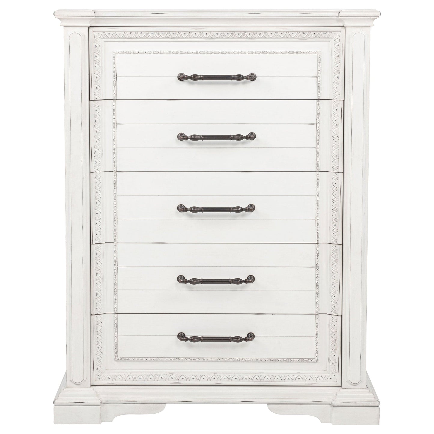 McKinney 5-drawer Bedroom Chest of Drawers Vintage White