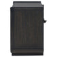Leandro 2-drawer LED Nightstand with USB Burnished Black
