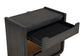 Leandro 2-drawer LED Nightstand with USB Burnished Black
