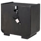 Leandro 2-drawer LED Nightstand with USB Burnished Black