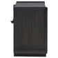 Leandro 2-drawer LED Nightstand with USB Burnished Black