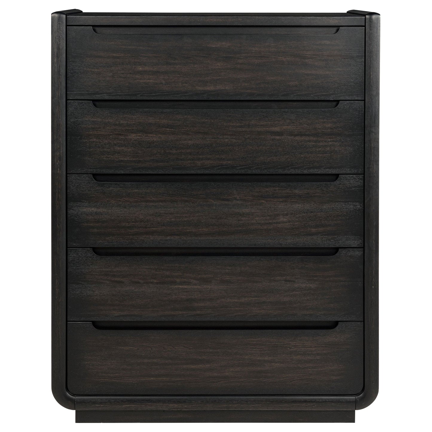 Leandro 5-drawer Bedroom Chest of Drawers Burnished Black
