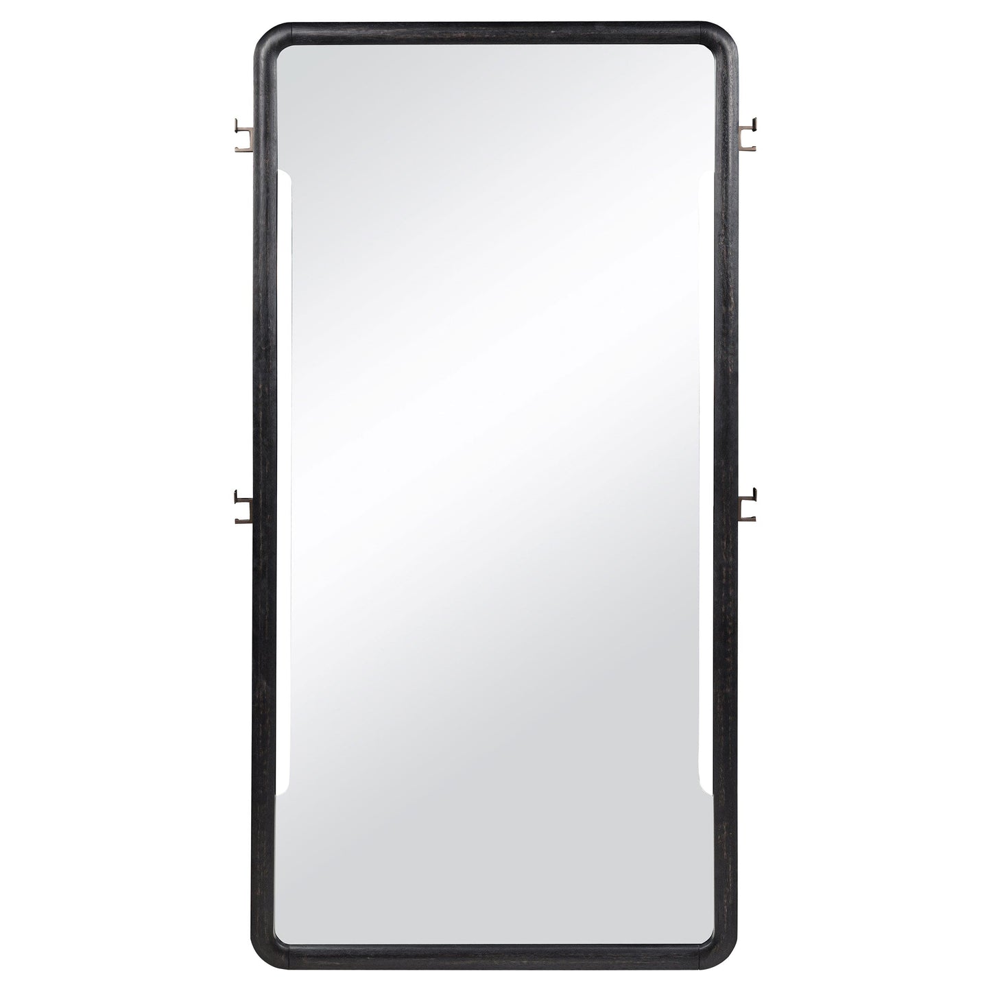 Leandro 76-inch Full Length Floor Mirror Burnished Black